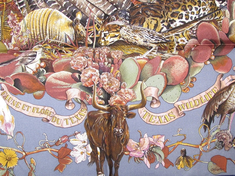 Hermes Faune et Flore du Texas Texas Wildlife by Kermit Oliver Twill 90