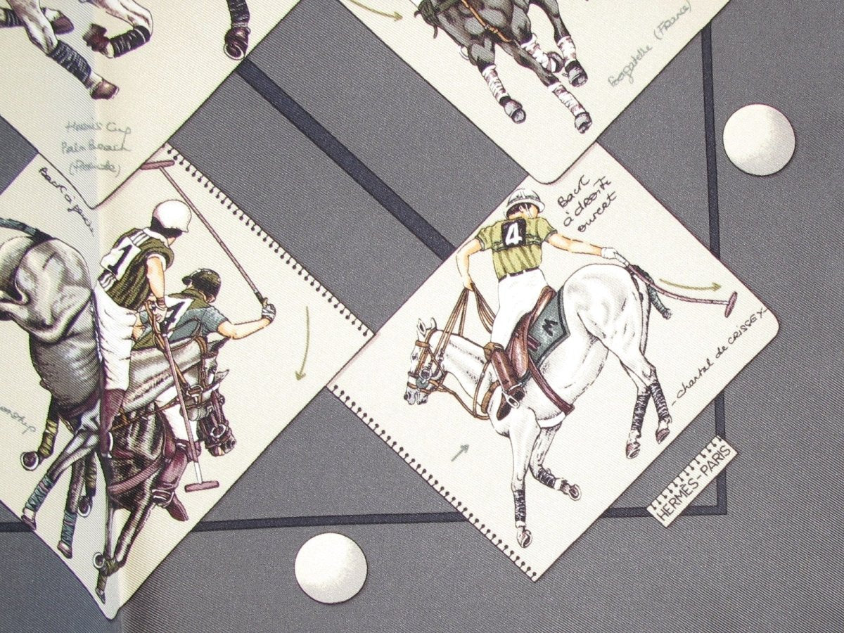 Hermes Le Monde du Polo Overlay Gavroche 42cm