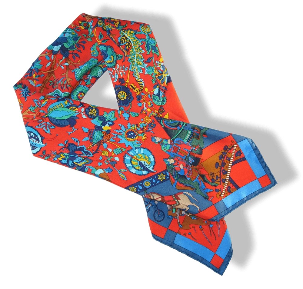 Hermes ASTRONAUT RAKESH SHARM Fantaisies Indiennes by Loic Dubigeon Twill 90