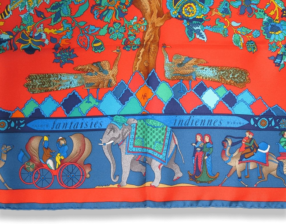 Hermes ASTRONAUT RAKESH SHARM Fantaisies Indiennes by Loic Dubigeon Twill 90
