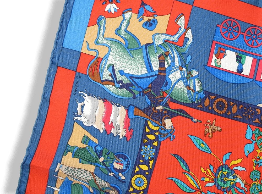 Hermes ASTRONAUT RAKESH SHARM Fantaisies Indiennes by Loic Dubigeon Twill 90
