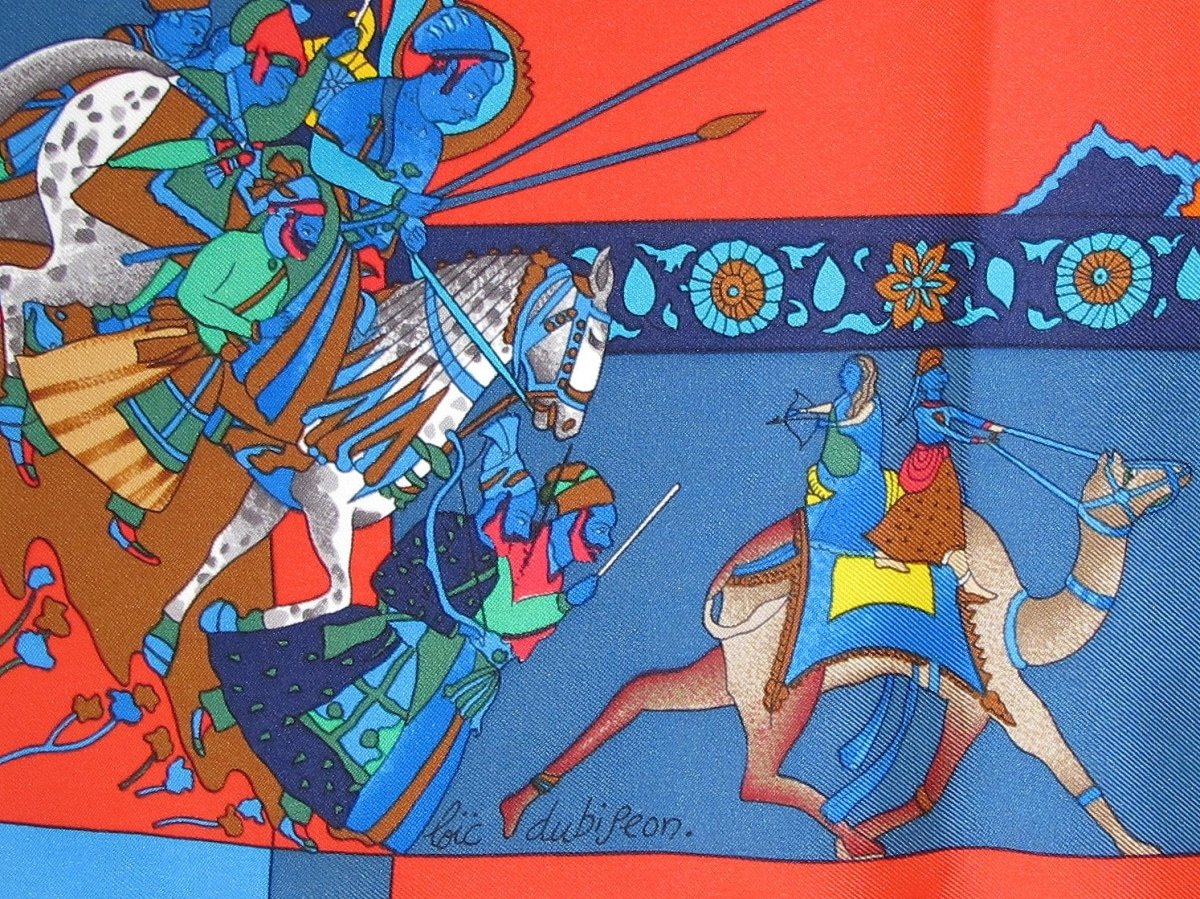 Hermes ASTRONAUT RAKESH SHARM Fantaisies Indiennes by Loic Dubigeon Twill 90