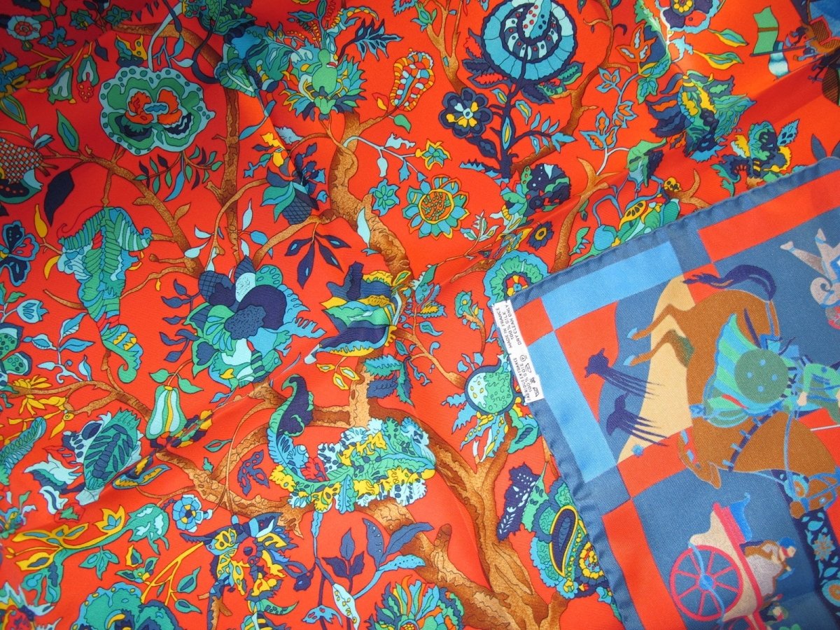 Hermes ASTRONAUT RAKESH SHARM Fantaisies Indiennes by Loic Dubigeon Twill 90