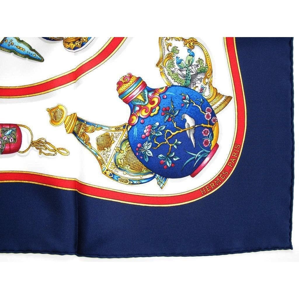 Hermes 1988 Qu'importe le flacon pourvu qu'on ait l'ivresse Twill Silk 90cm, NIB! - poupishop