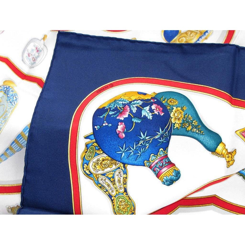 Hermes 1988 Qu'importe le flacon pourvu qu'on ait l'ivresse Twill Silk 90cm, NIB! - poupishop