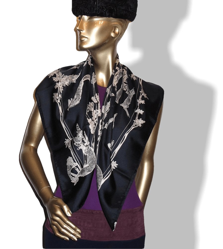Hermes Alphabet III by Annie Faivre Twill Silk 90