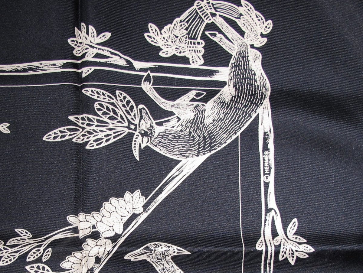 Hermes Alphabet III by Annie Faivre Twill Silk 90