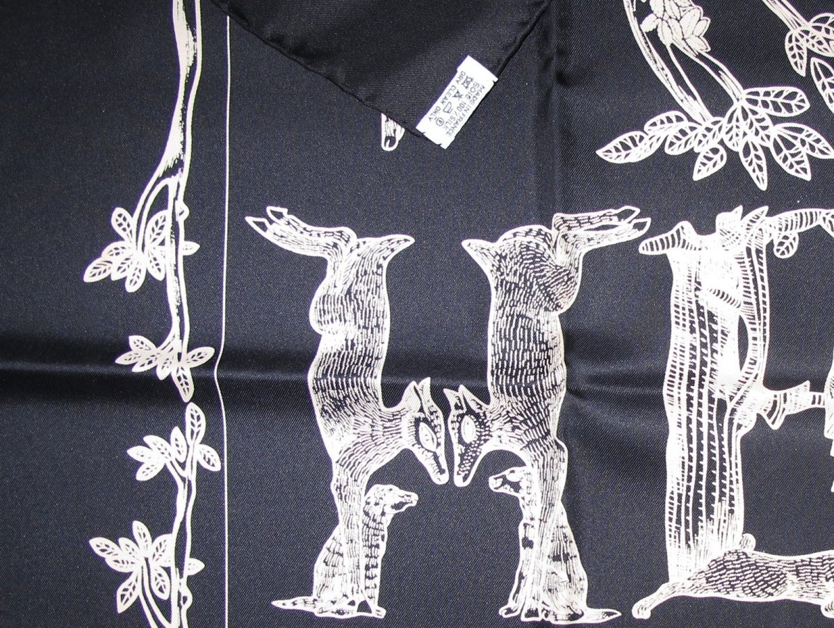 Hermes Alphabet III by Annie Faivre Twill Silk 90
