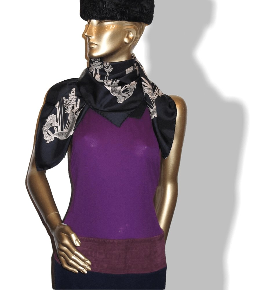 Hermes Alphabet III by Annie Faivre Twill Silk 90