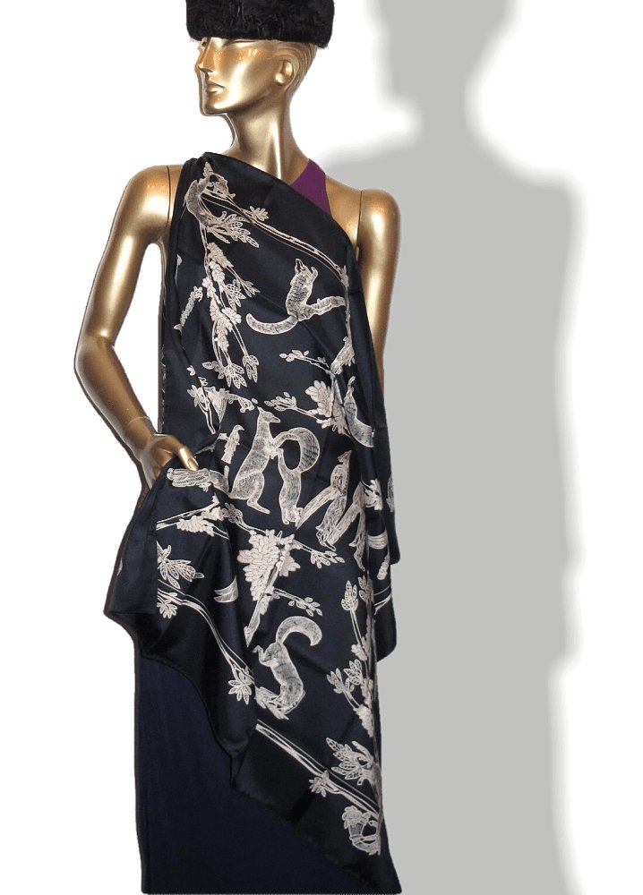 Hermes Alphabet III by Annie Faivre Twill Silk 90