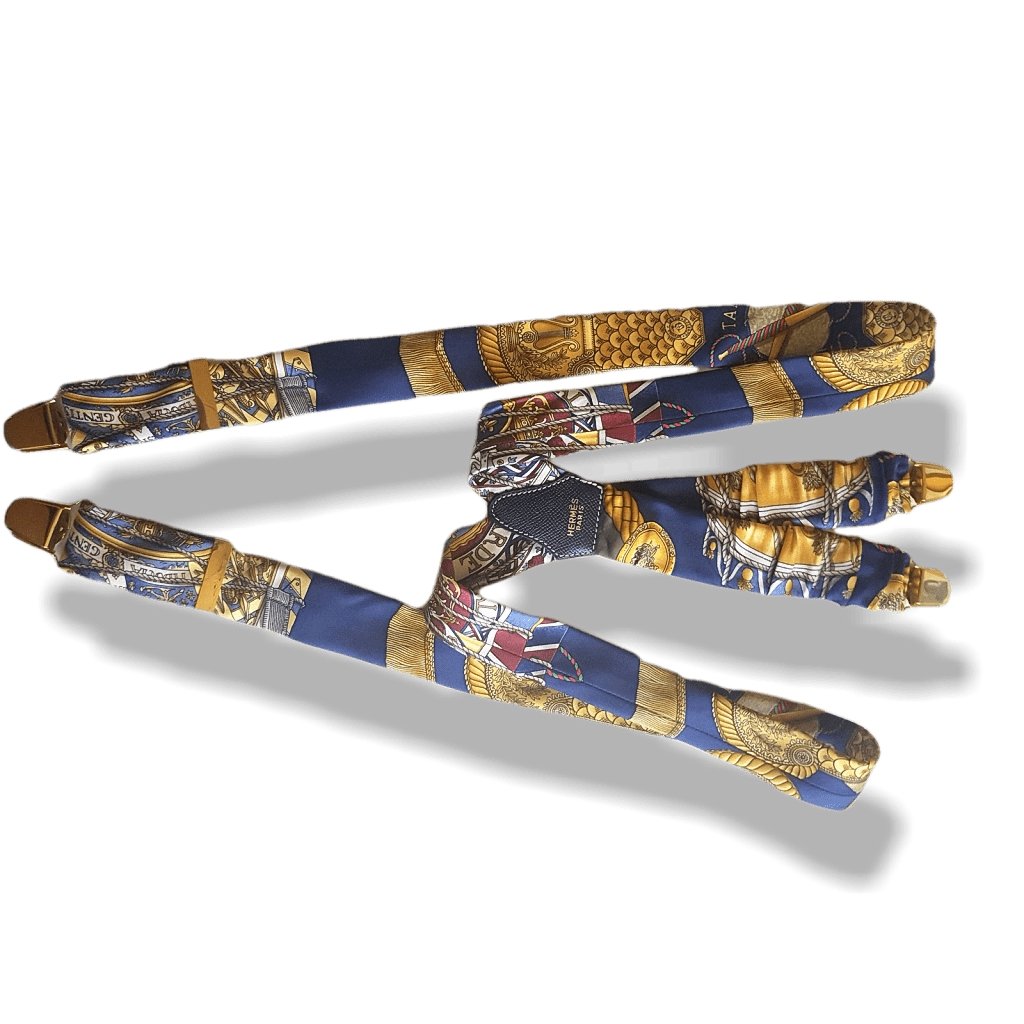 Hermes Bretelles soie Tambours 