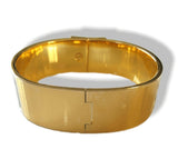 Hermes Enamel/Gold Birds Les Intrus Clic Clac Bracelet