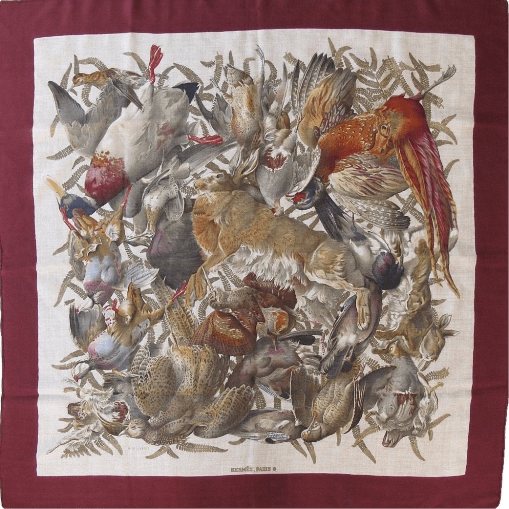 hermes gibiers cashmere 90 linares