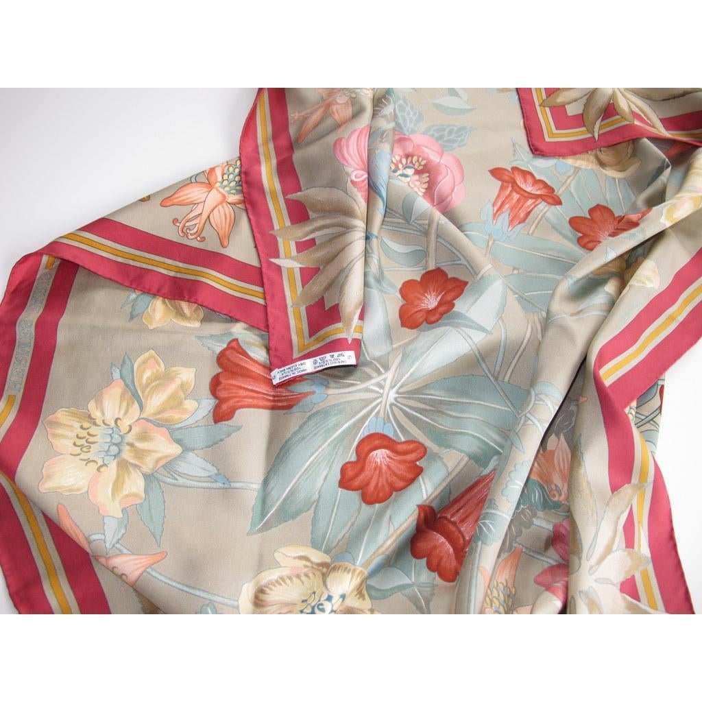 Hermes 1992 Ancient Bronze Palette Fleurs d'Hellade Twill 90, Box! - poupishop