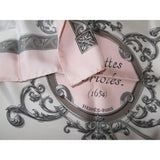 Hermes 1992 Pink/Pearl Grey Courbettes et Cabrioles 1654 Twill 90, Box! - poupishop