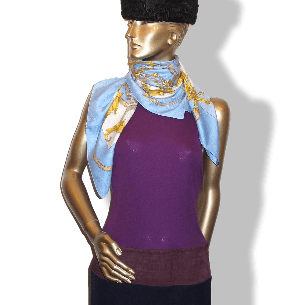 Hermes Instruction du Roy by Henri D'Origny Jacquard Twill Scarf 90