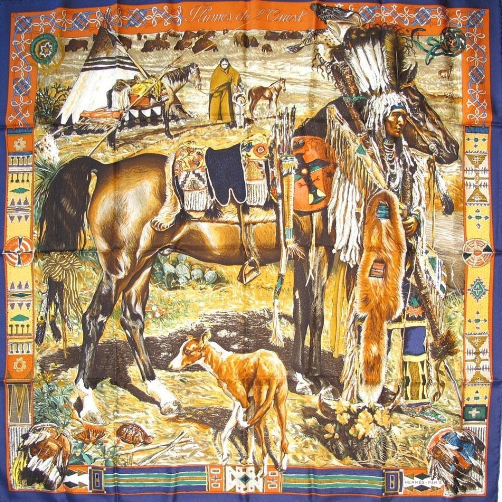 hermes-1993-navy-blue-plumes-