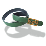 Hermes Green/Navy Reversible Strap Belt 24mm