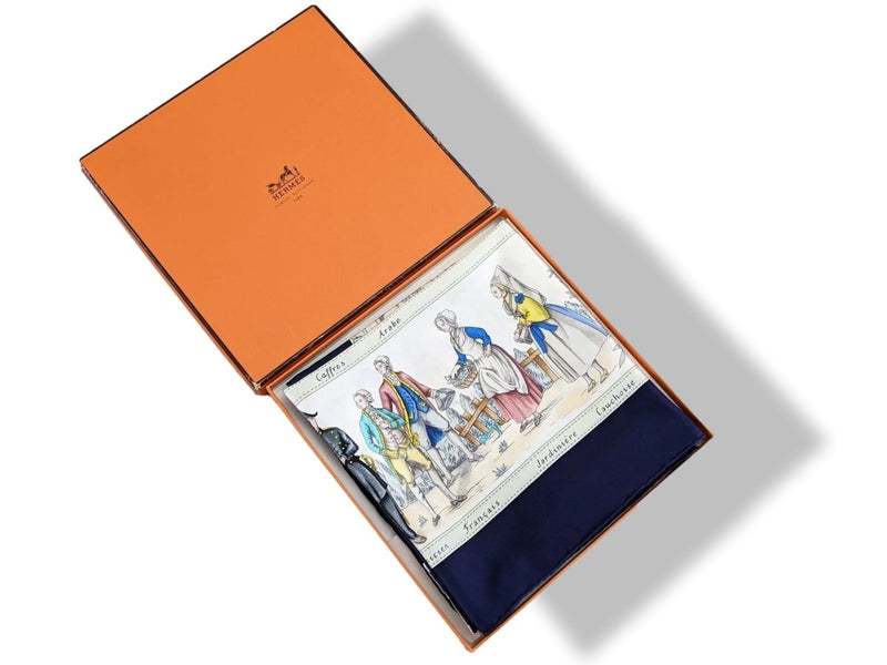 Hermes 1994 Special Limited Issue Ecole Polytechnique 1794 - 1994 Costumes Actuels Twill 90 Carre, Mint in Box, RARE! - poupishop