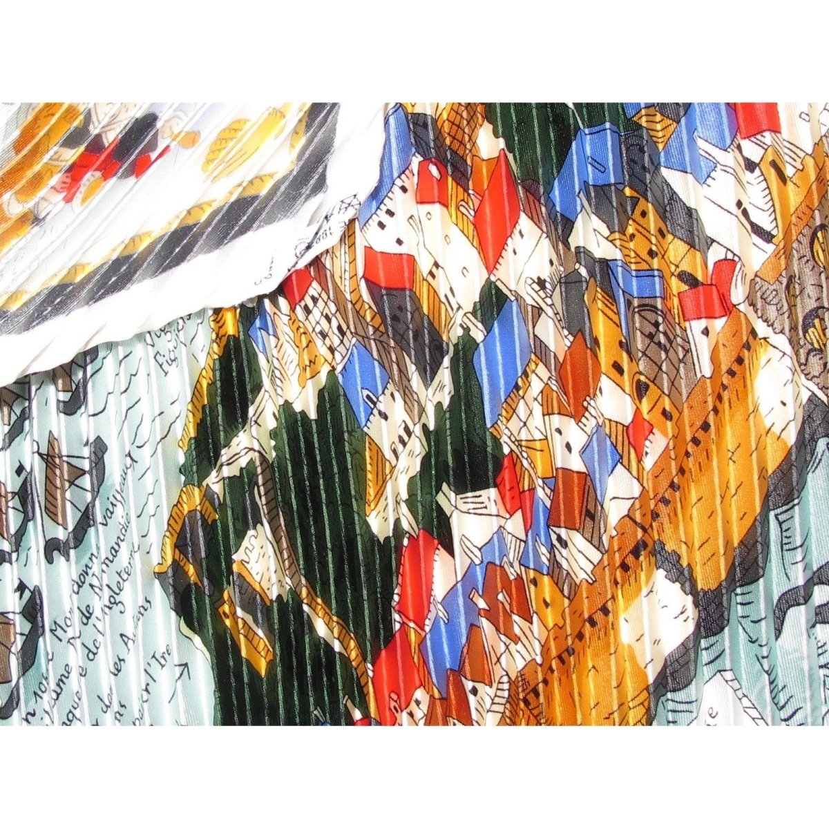 Hermes Mont Saint Michel Plisse Twill 90