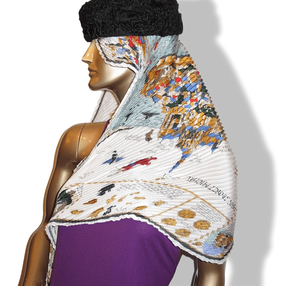 Hermes Mont Saint Michel Plisse Twill 90