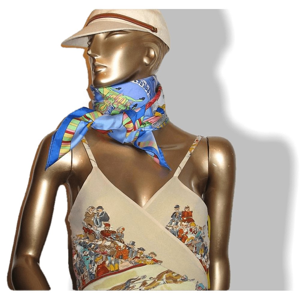 Hermes Prieres au Vent by Dimitri Rybal with Blanc Matte Overlay Twill 90