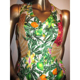 Hermes 1996 Print Silk Passiflores Sleeveless Vest 