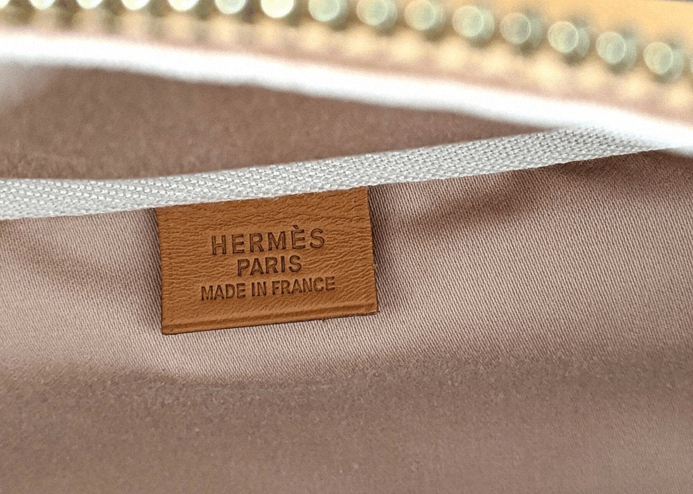 Hermes 1997 Natural Canvas and Leather VICTORIA CROSSBODY