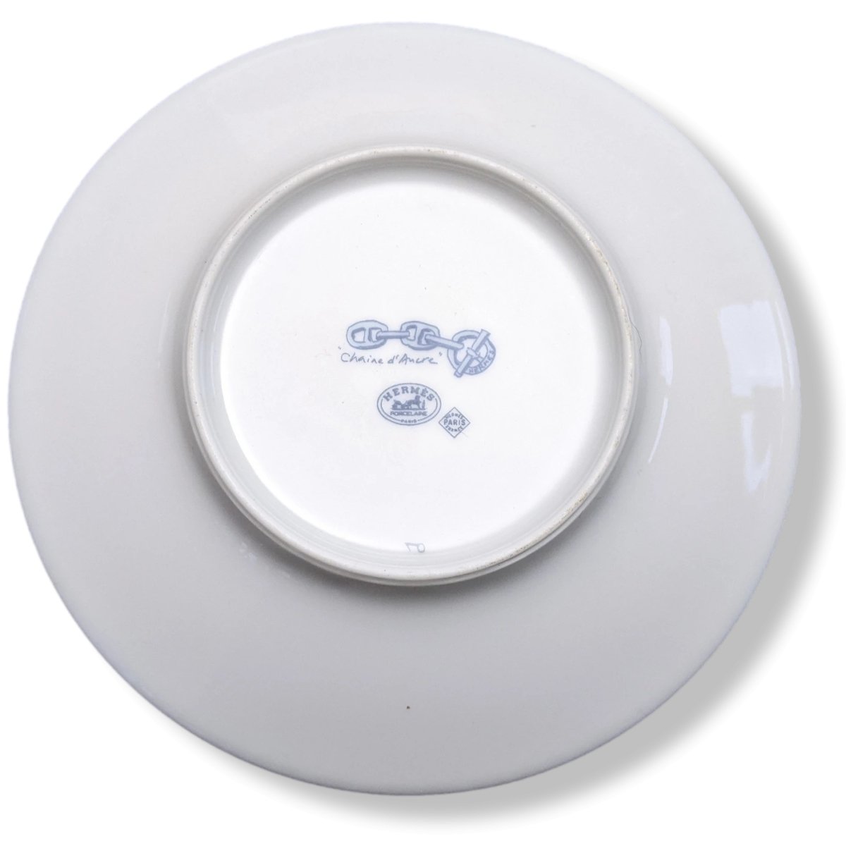 Hermes 1997 Porcelain Invitation VIP Chaine d'Ancre Small Plate Vide-Poche, Rare!