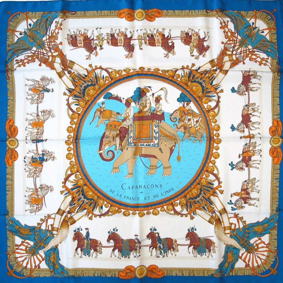 Hermes Caparacons de la France et de l'Inde by Ledoux Twill 90