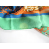 Hermes 1998 L'Heure du Printemps by Natsuno Hidaka Cashmere Shawl 140, Flaws! - poupishop