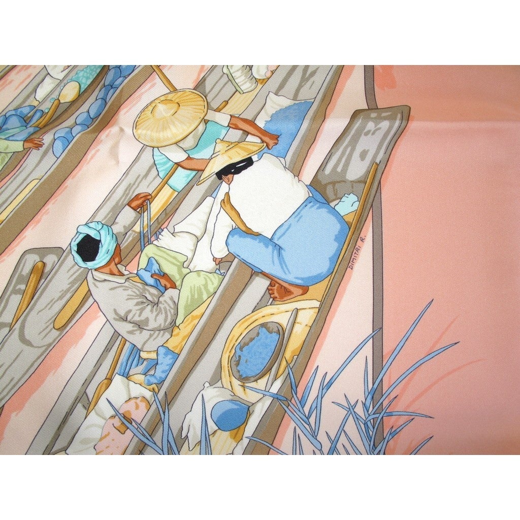 Hermes Marche flottant du lac Inle twill 90