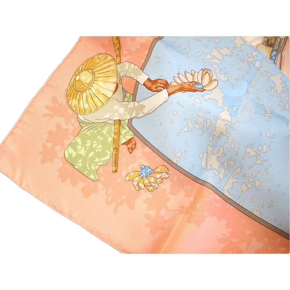 Hermes Marche flottant du lac Inle twill 90