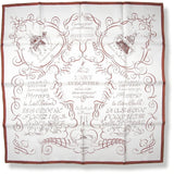 Hermes Callygraphy L'Art d'Ecrire Twill Silk 90