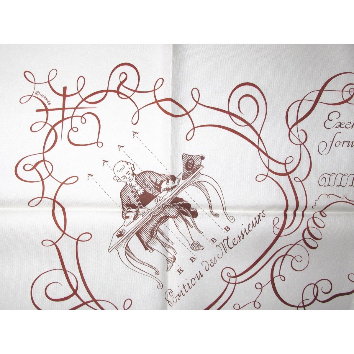 Hermes Callygraphy L'Art d'Ecrire Twill Silk 90