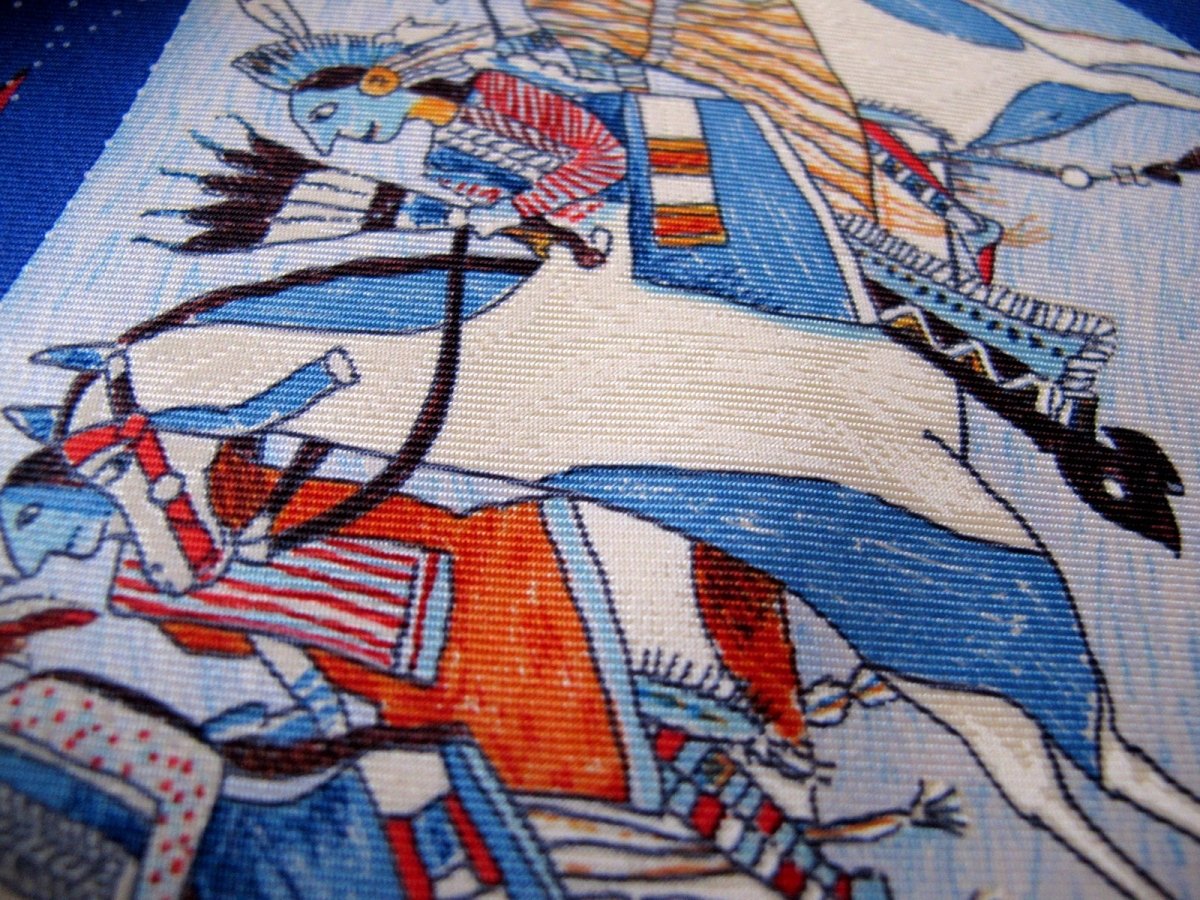 Hermes Les Danses des Indiens by Kermit Oliver Twill 90
