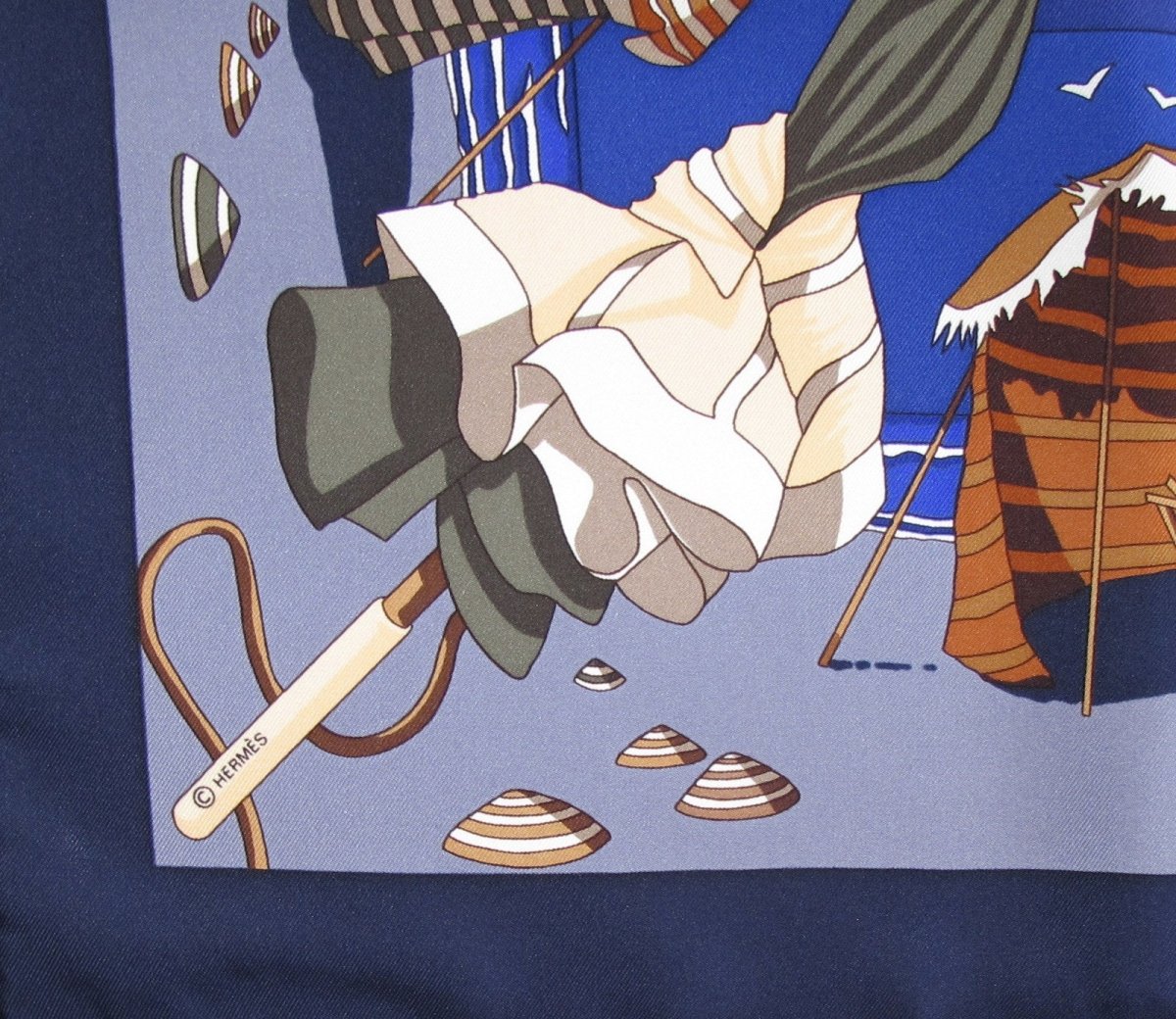 Hermes Limited to Deauville Charmes des plages Normandes Twill 90