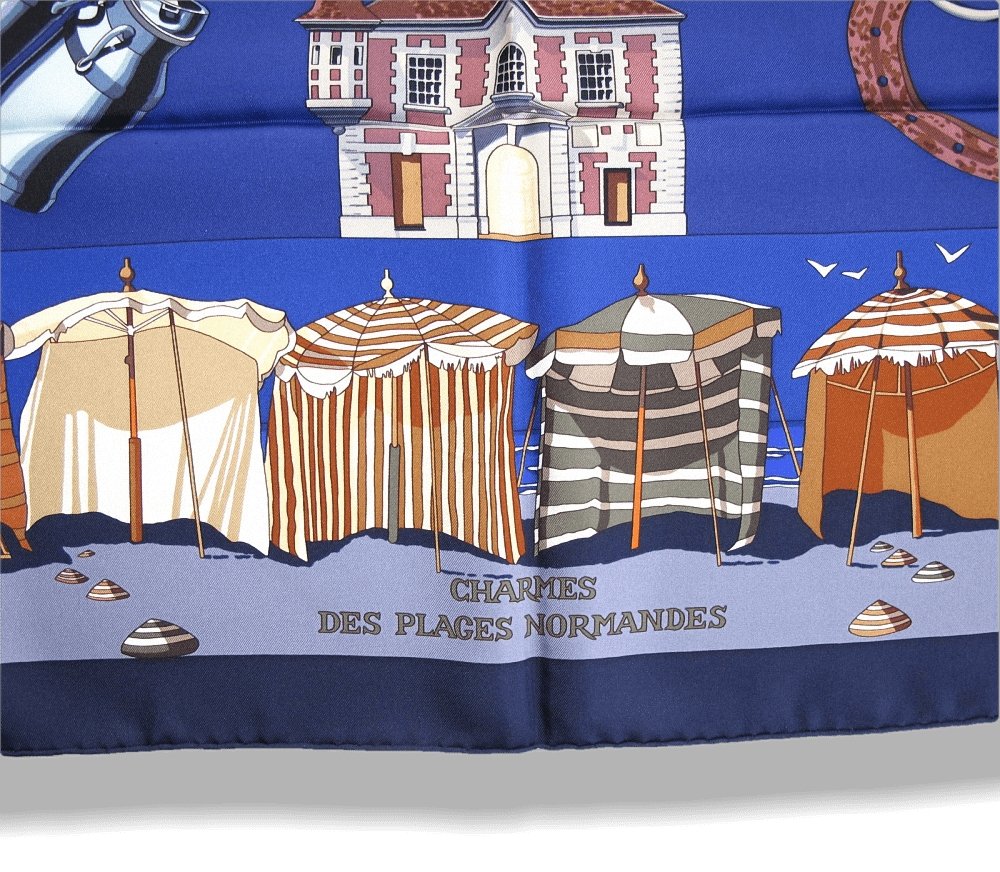 Hermes Limited to Deauville Charmes des plages Normandes Twill 90
