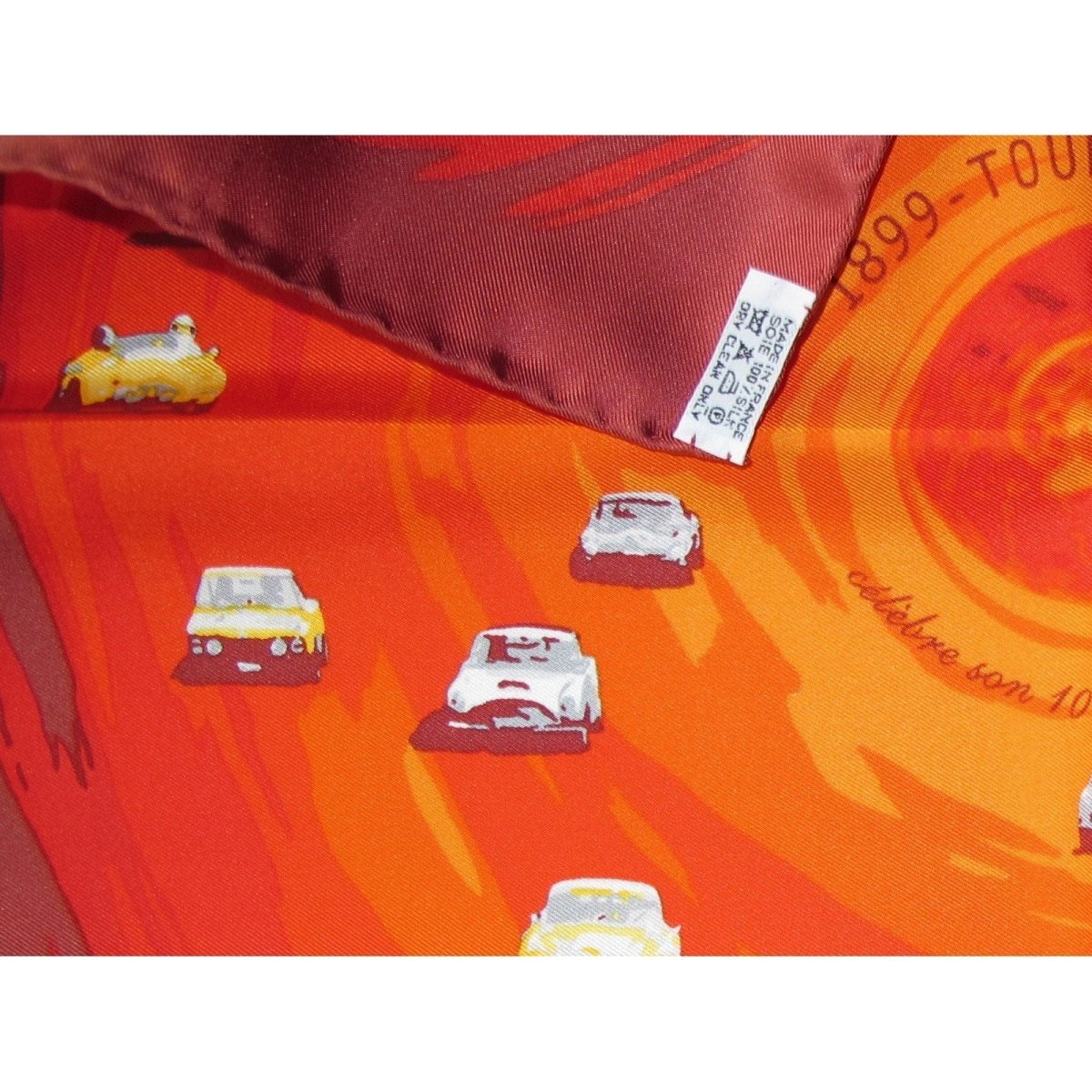 Hermes 100Th Anniversary 1899 - Tour Auto - 1999 Spec. Issue by Dimitri Rybatchenko Twill Gavroche 42cm