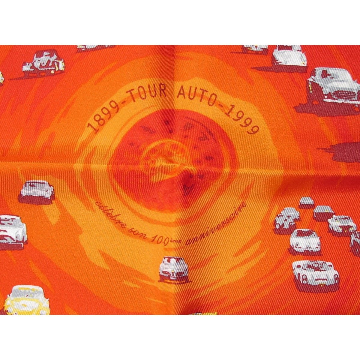 Hermes 100Th Anniversary 1899 - Tour Auto - 1999 Spec. Issue by Dimitri Rybatchenko Twill Gavroche 42cm