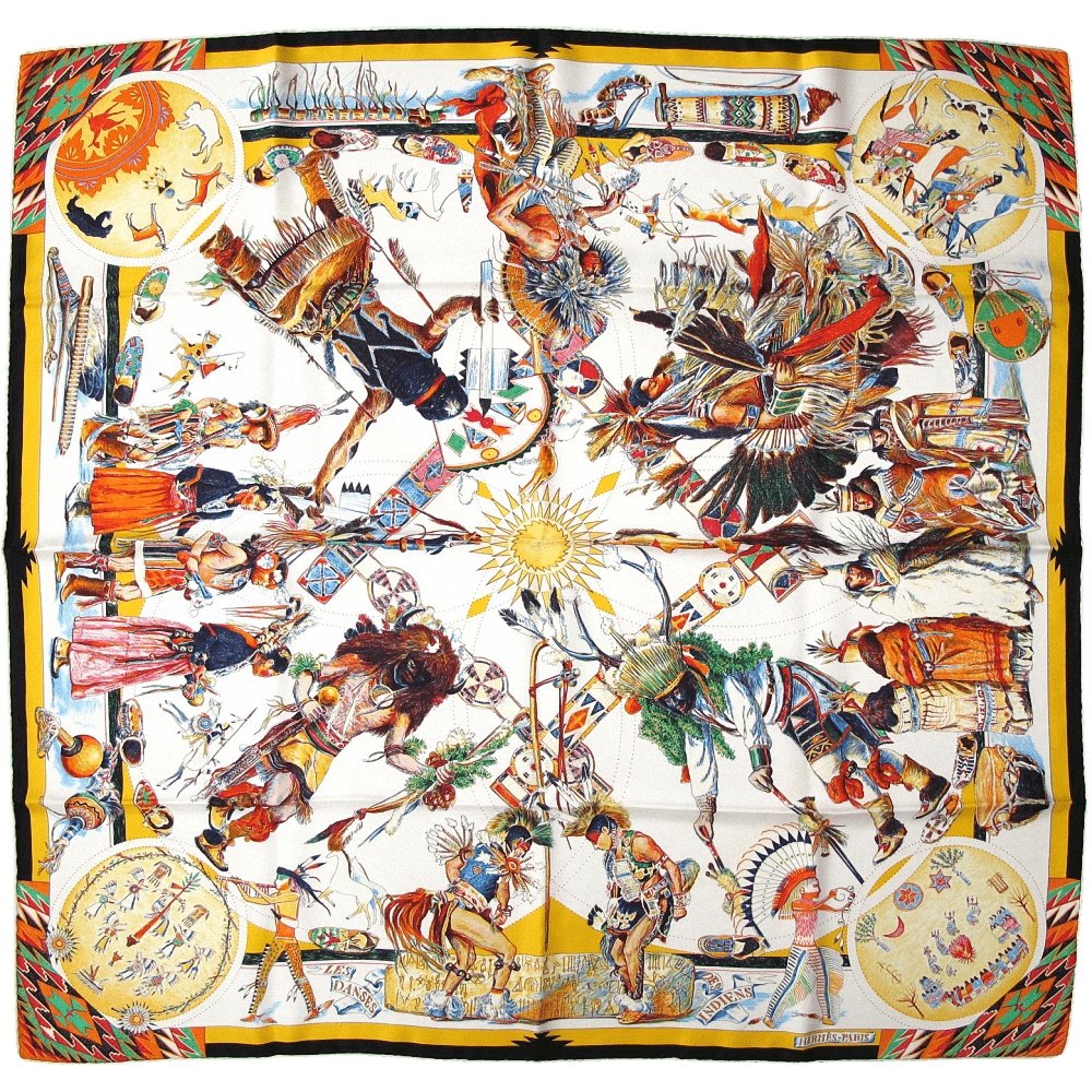 Hermes Les Danses des Indiens by Kermit Oliver Twill 90