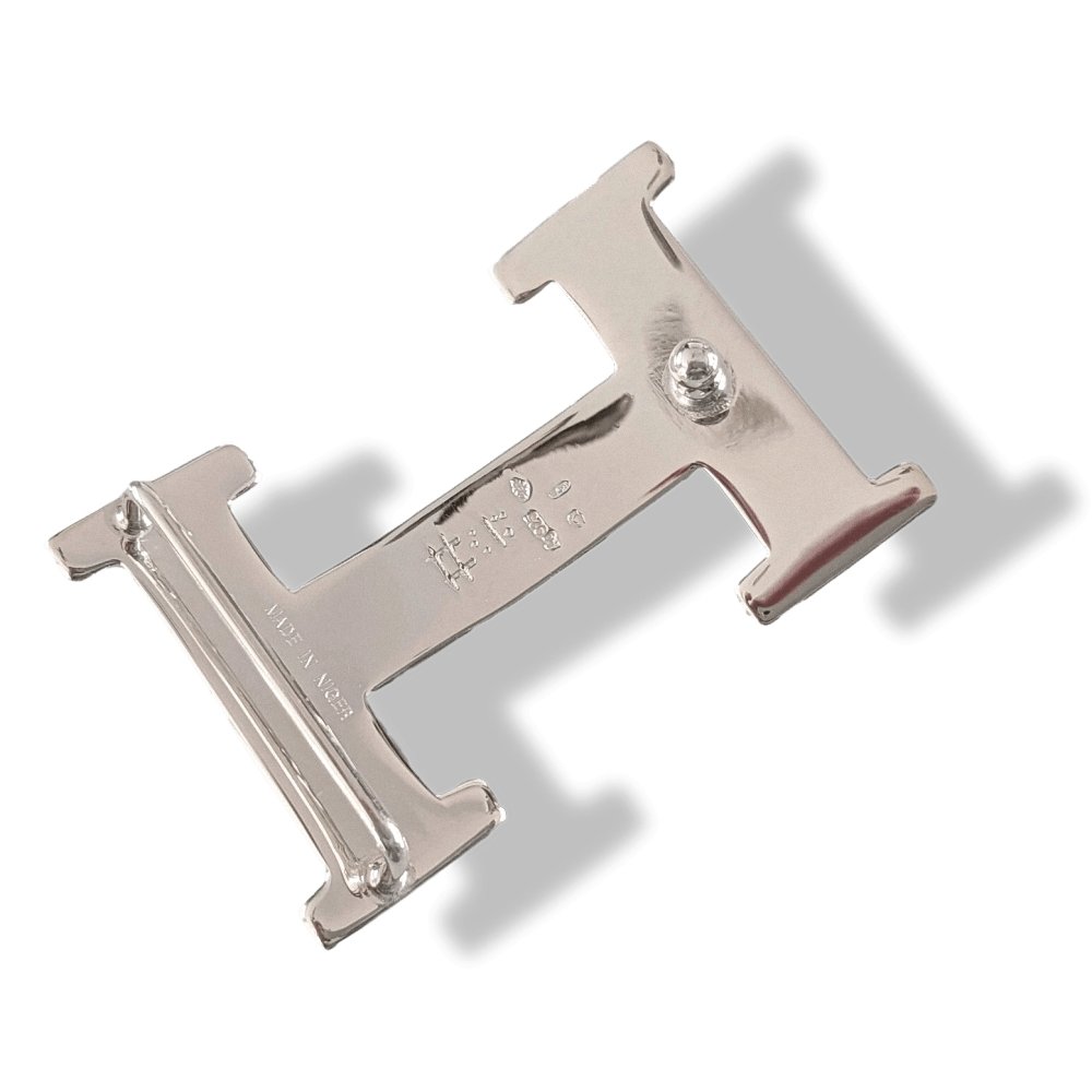 Hermes [2] AG Sterling Silver 925 TOUAREG H Belt Buckle H 32 mm, BNIB! - poupishop