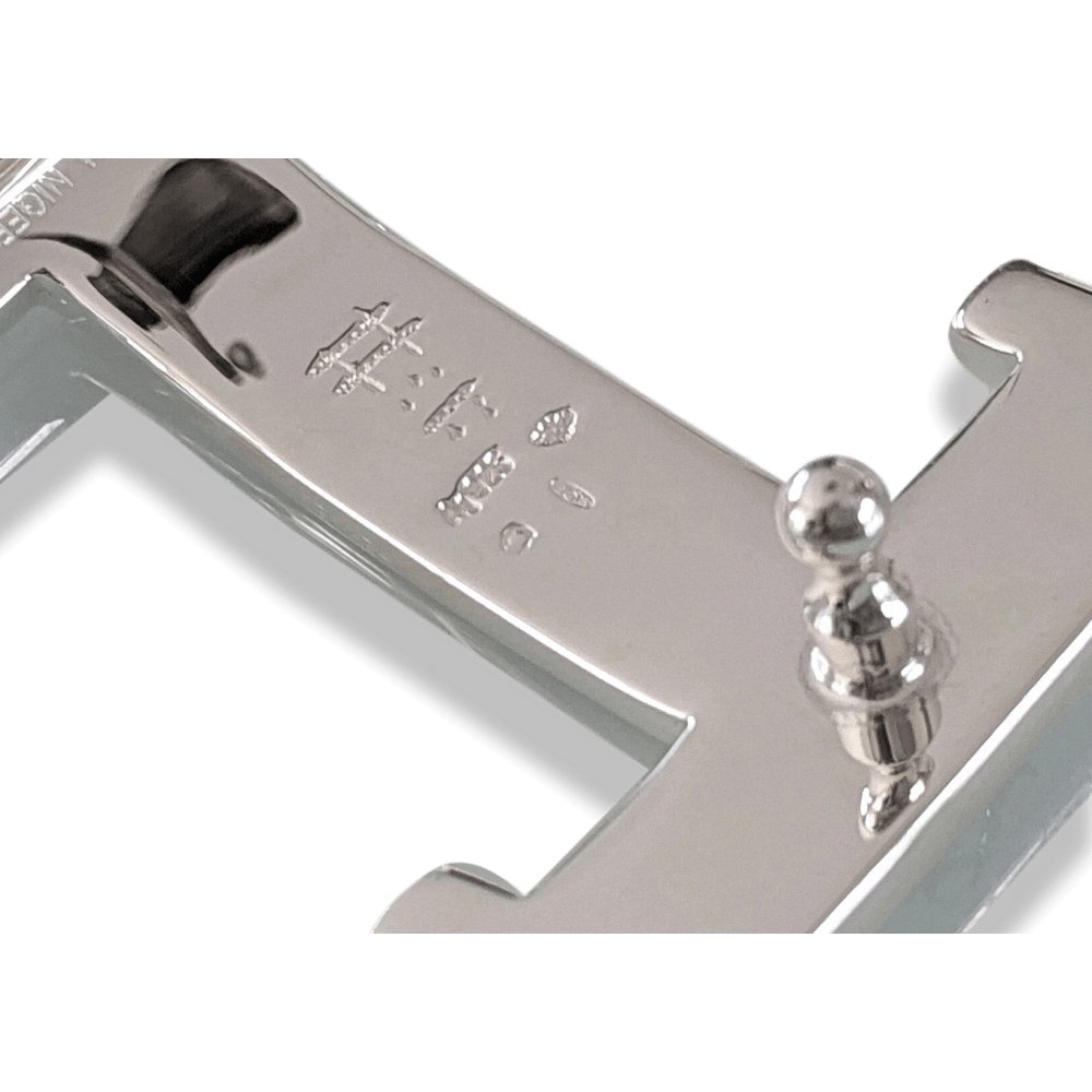Hermes [2] AG Sterling Silver 925 TOUAREG H Belt Buckle H 32 mm, BNIB! - poupishop