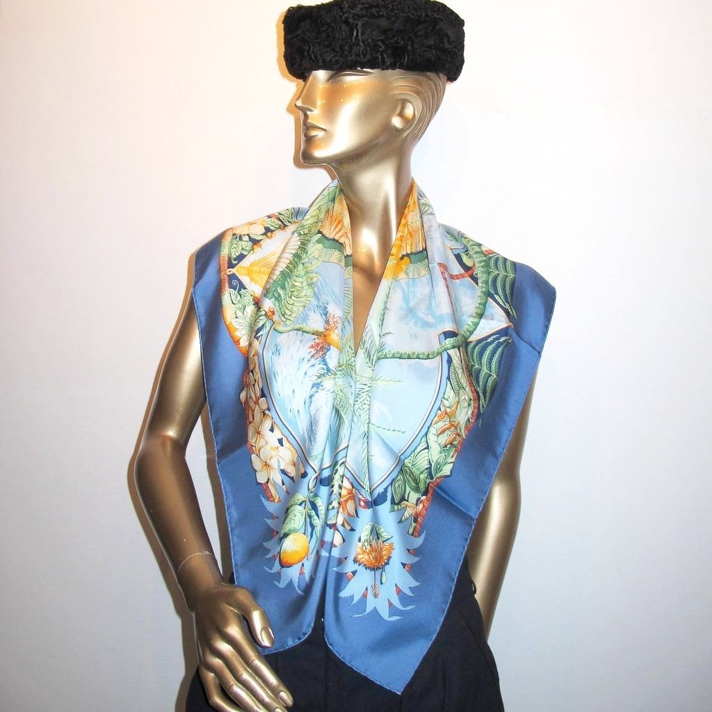 Hermes 2000 Blue Green Orange Aloha Twill 90 Box!