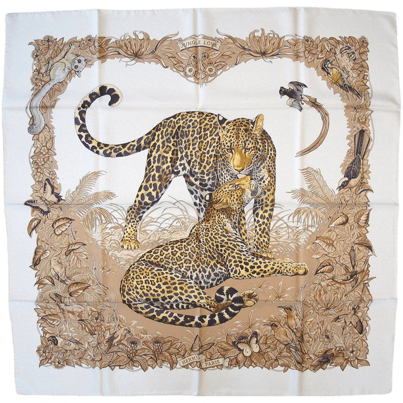 Hermes Jungle Love by Robert Dallet Twill Silk 90