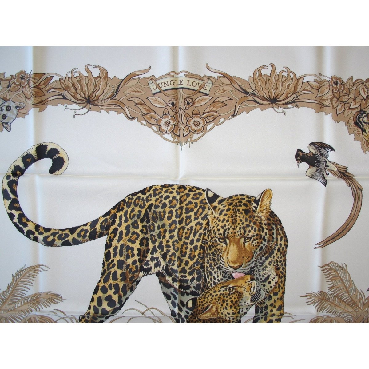 Hermes Jungle Love by Robert Dallet Twill Silk 90
