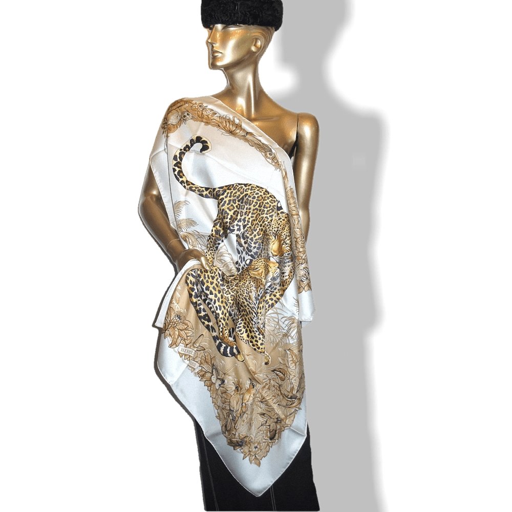 Hermes Jungle Love by Robert Dallet Twill Silk 90