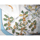 Hermes Neige D'Antan by Caty Latham Cotton scarf 70