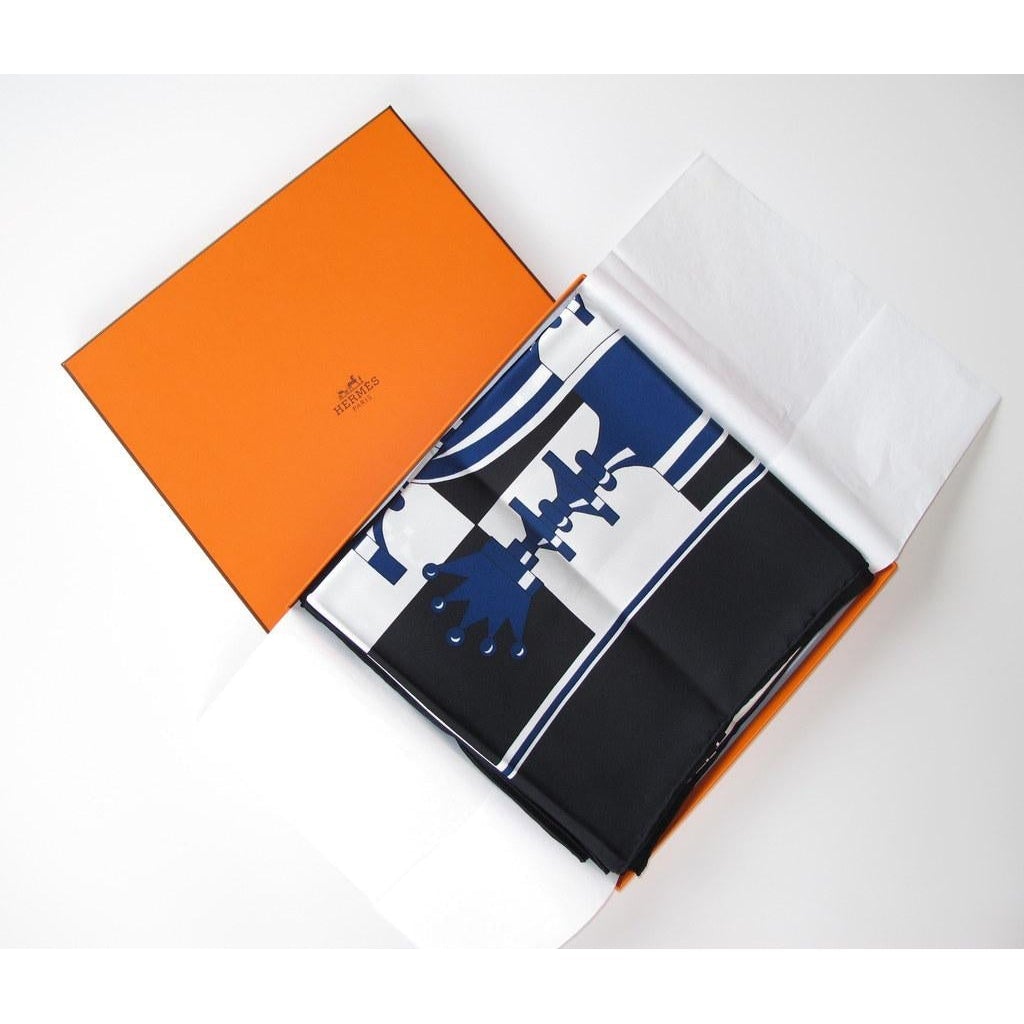 Hermes 2000s Echec II Pierre Peron Twill 90 New in Box!