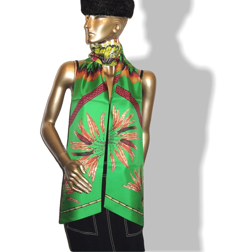 Hermes Brazil by Laurence Bourthoumieux Maxi Twilly Scarf